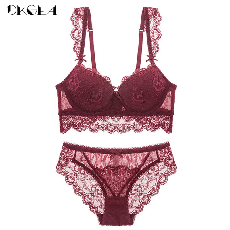 Super Gather Sütyen Kadın İç Çamaşırı Seti Pamuklu lacivert, siyah,kırmızı renkli Sütyen Seti Dolgulu Kalın Sütyen